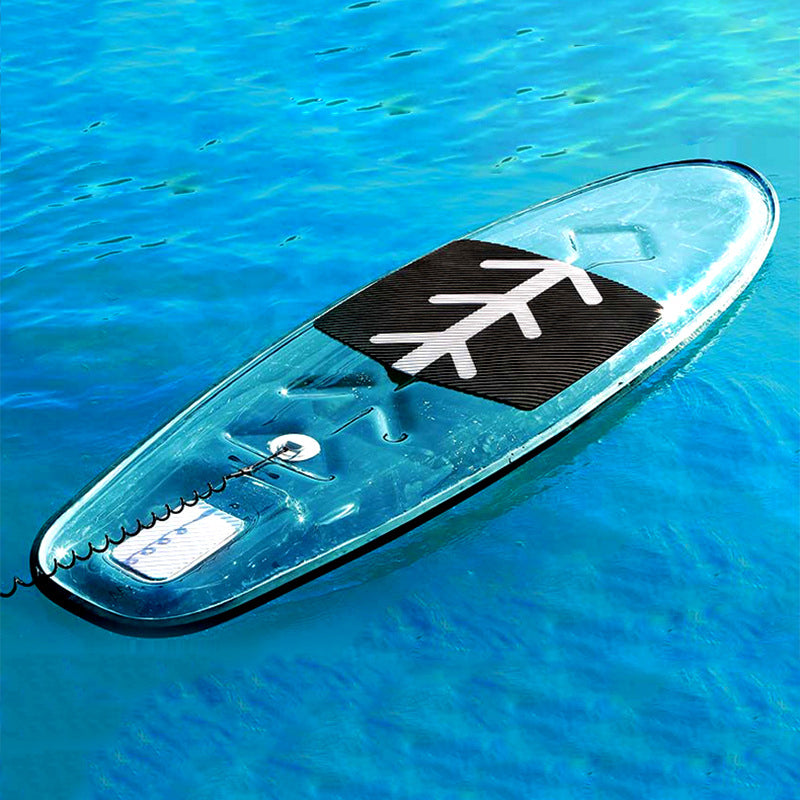 Factory Sale Completely Transparent Sup Stand Up Paddle Board Transparent Hard Paddle Board Surfboard 2023 Wholesale