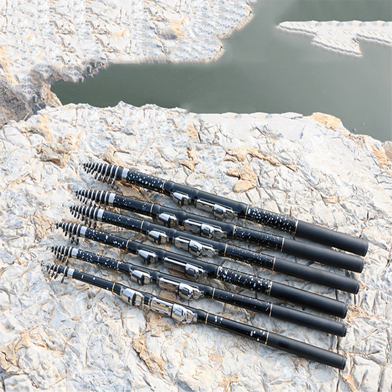 Telescopic Short Fishing Rod Portable Mini Stainless Fishing 2.4m Retractable Fishing Rod 2022 yoursjoysWholesale hot sale