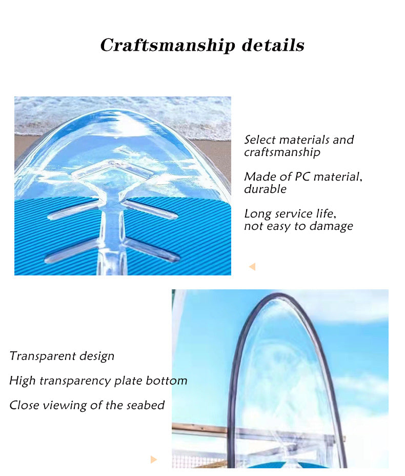 Factory Sale Completely Transparent Sup Stand Up Paddle Board Transparent Hard Paddle Board Surfboard 2023 Wholesale