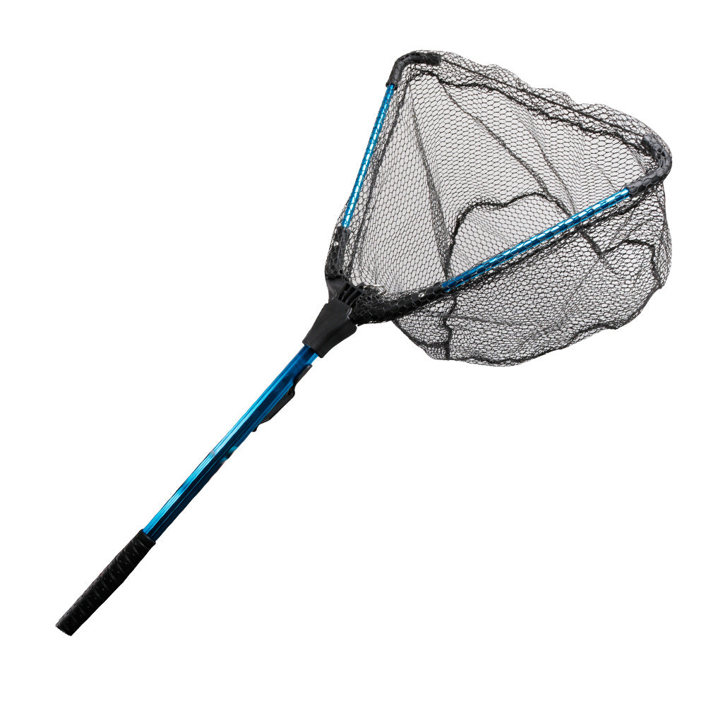Factory Wholesale All-in-One Aluminum Alloy Triangle Folding Dense Eye Net Fishing Tools Hand Fishing Net