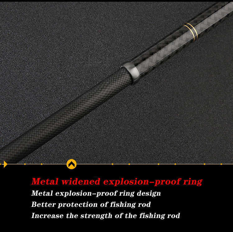 Professional Fishing Rod Carbon Fiber 3.6-7.2m Sea River Fishing Telescopic Spinning Ring Rod 2022 yoursjoysWholesale hot sale